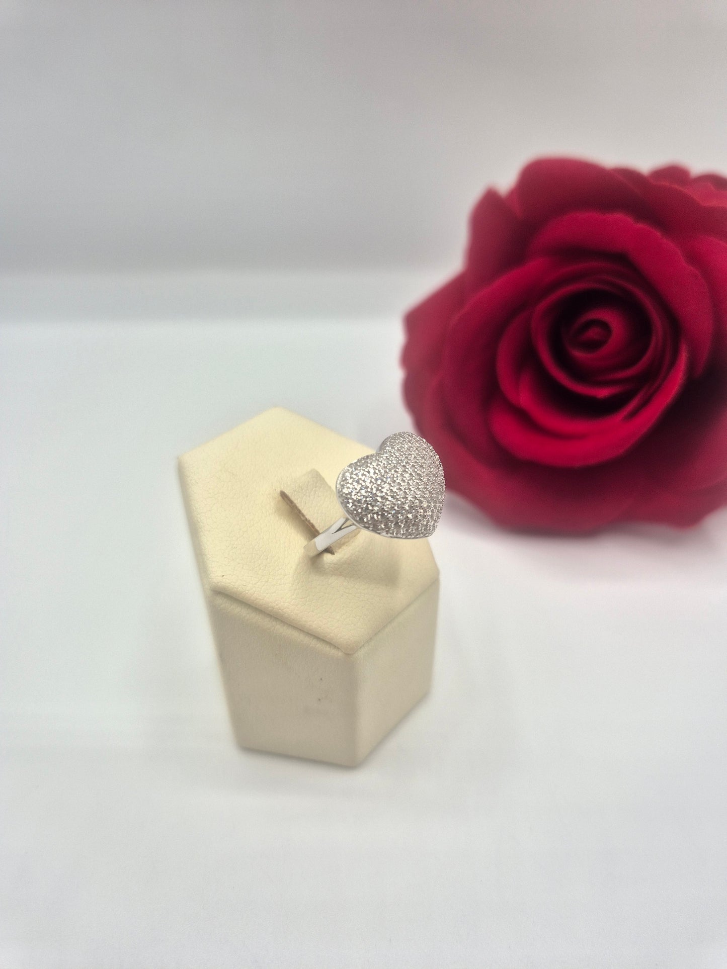 Anello Cuore Pavè
