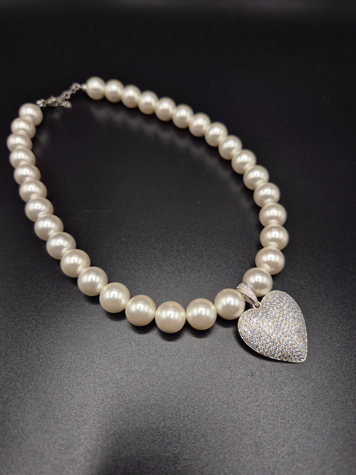 Collana Cuore Full Pavè