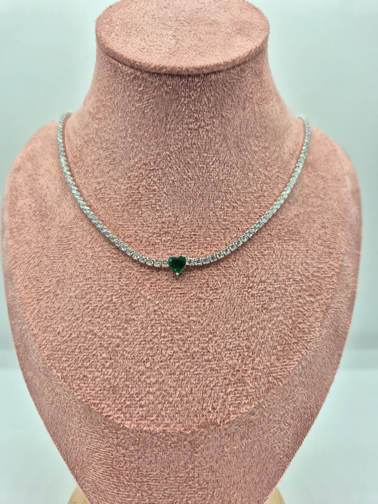 Collana Tennis Cuore