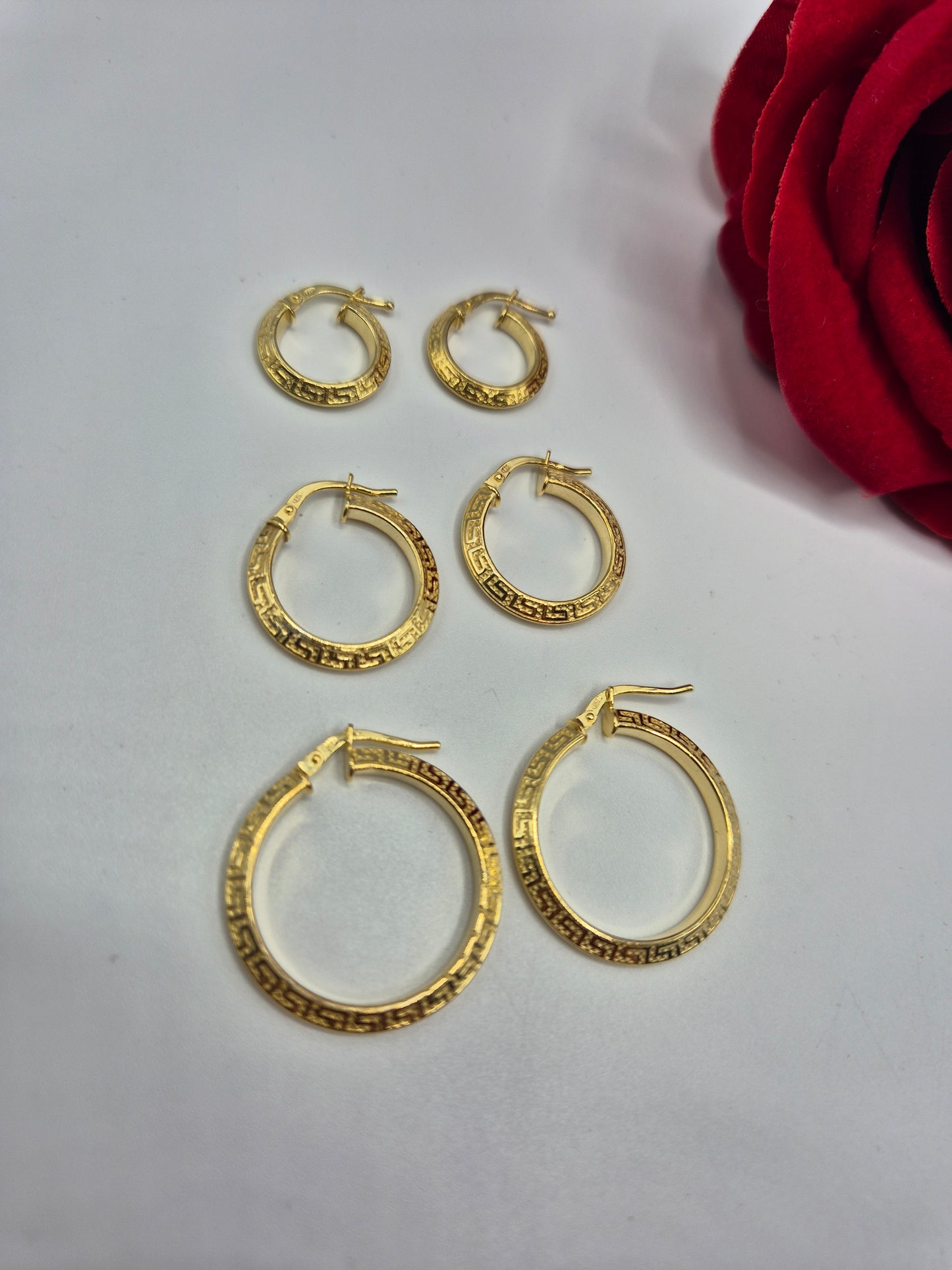 Orecchini Cerchio Con Greca