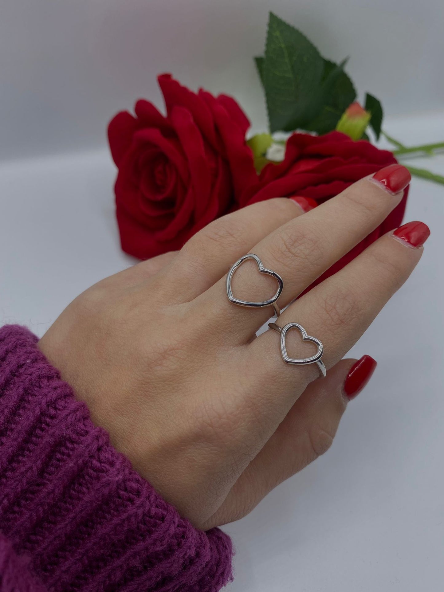 Anello Cuore Traforato