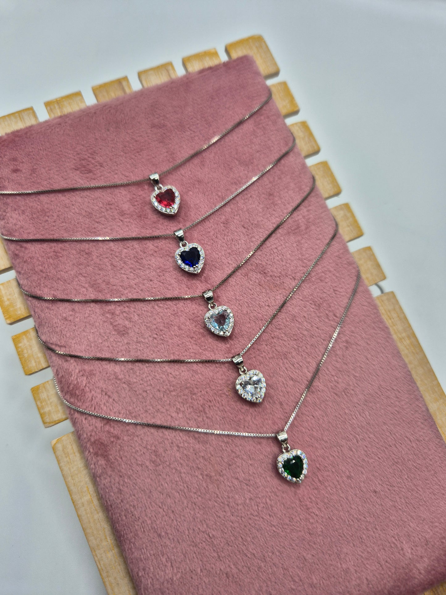 Box Mamma Collana Cuore Zirconato