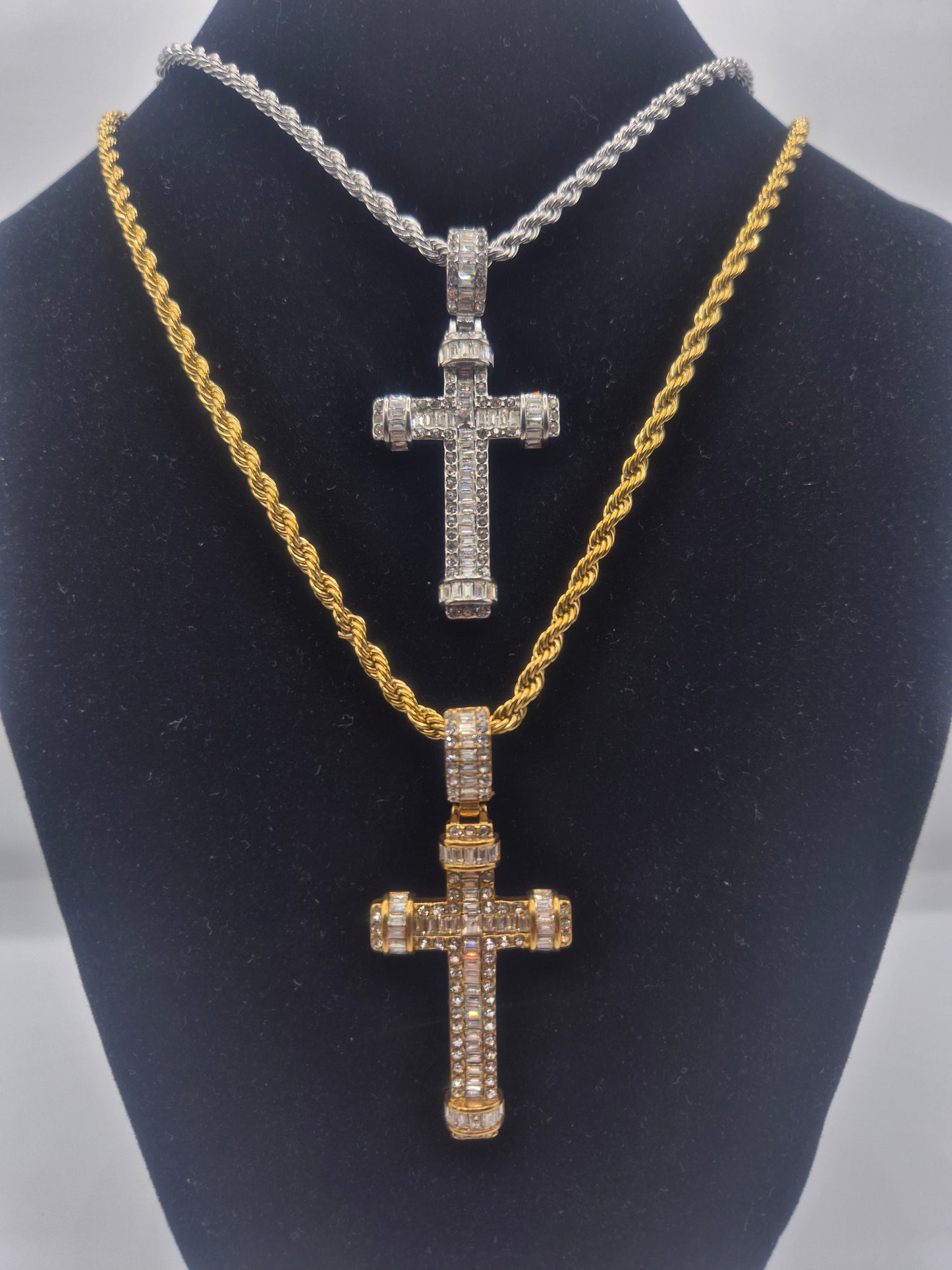 Collana Croce Zirconata