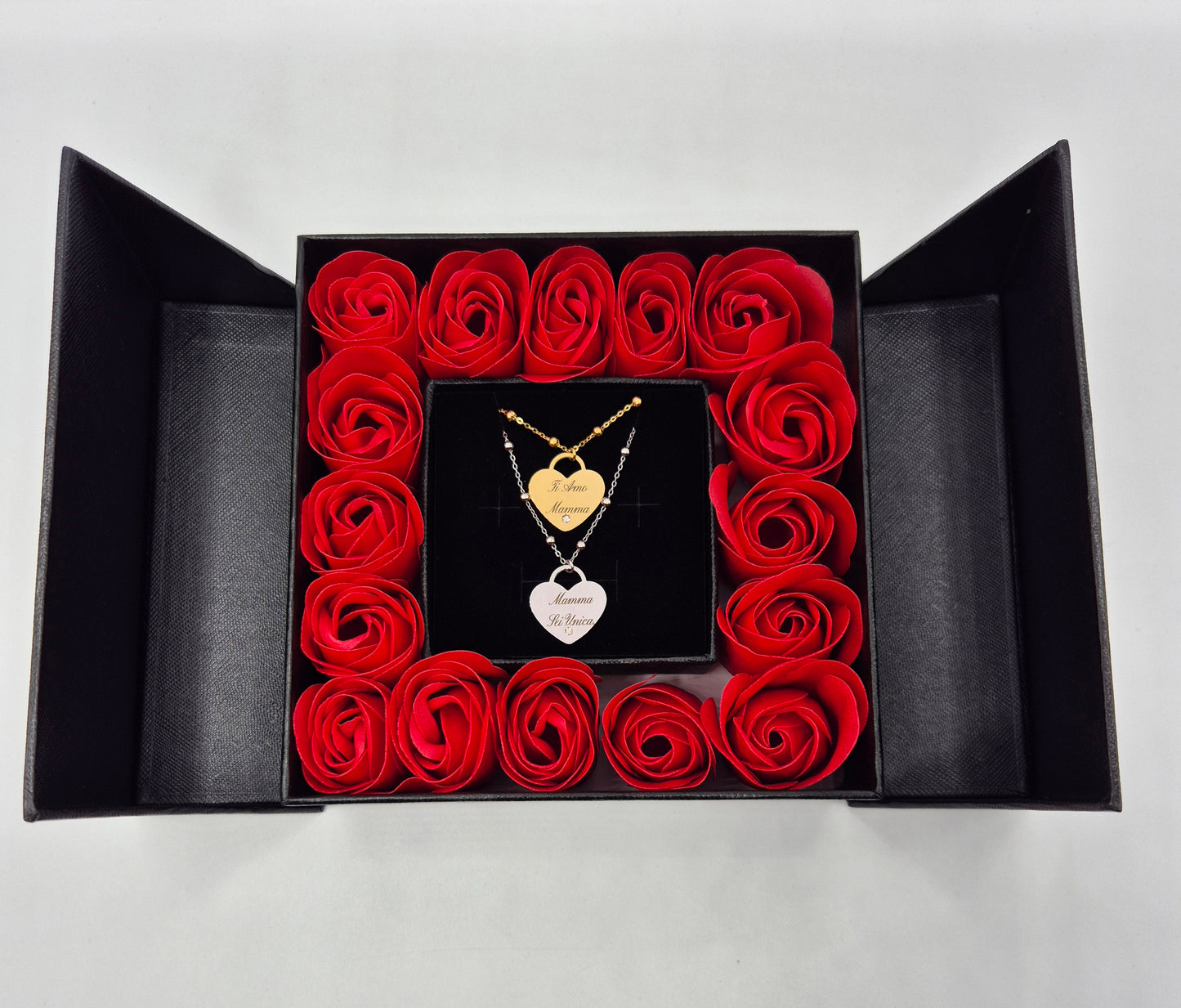 Box Festa della Mamma Collana Cuore Personalizzabile