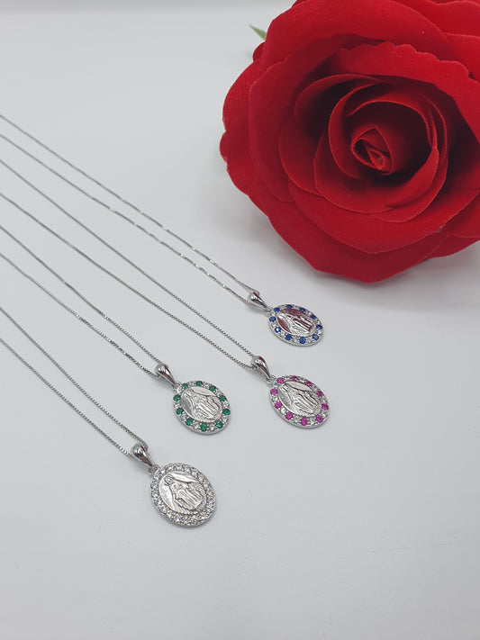 Collana Madonna Zirconata