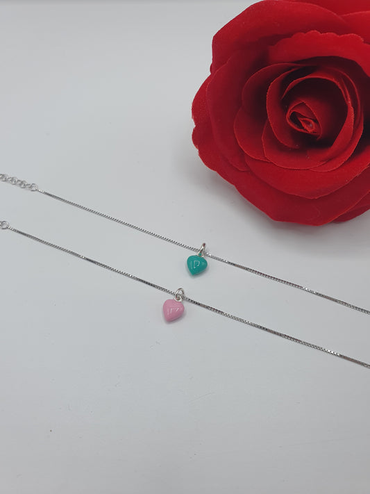 Bracciale Cuore Smalto