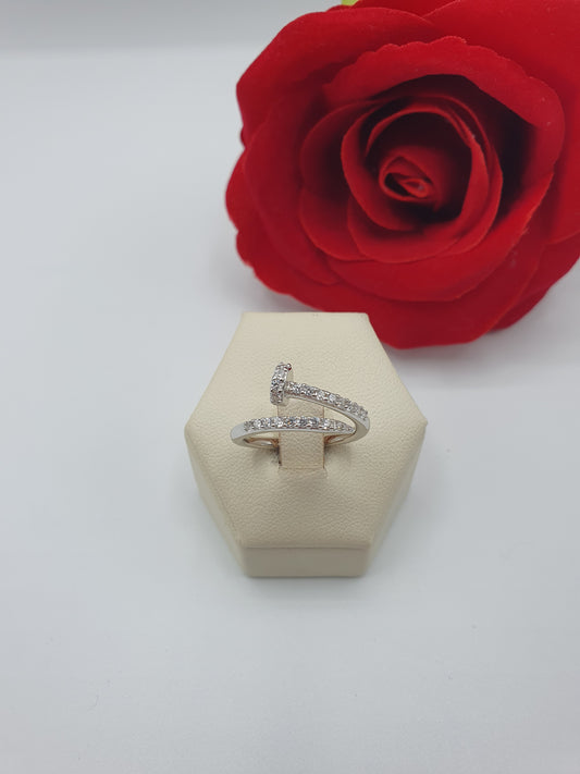 Anello Chiodo Zirconato