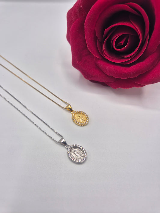 Collana Madonnina Zirconata