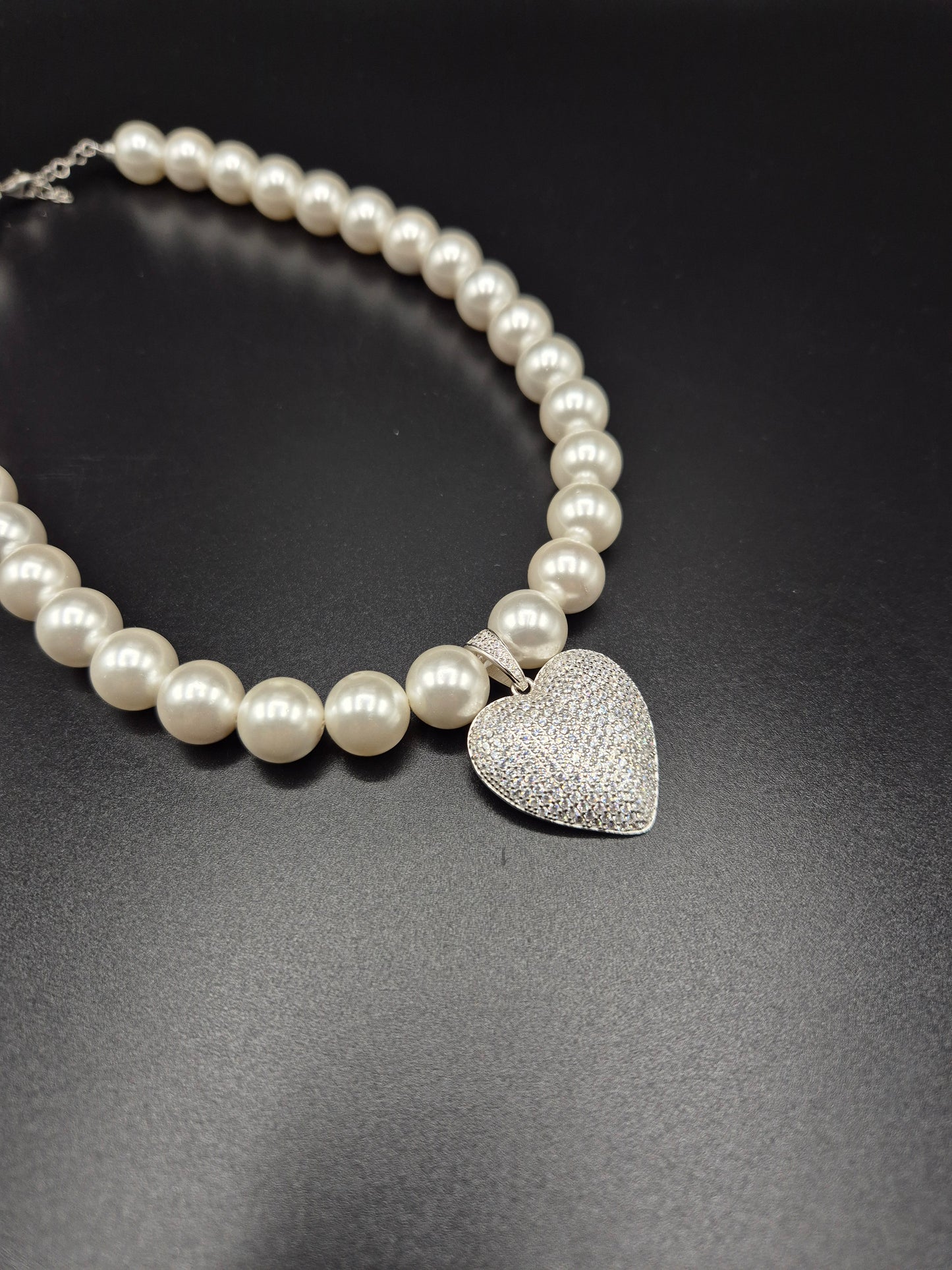 Collana Cuore Full Pavè