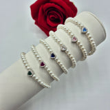 Bracciale Perline Con Cuore