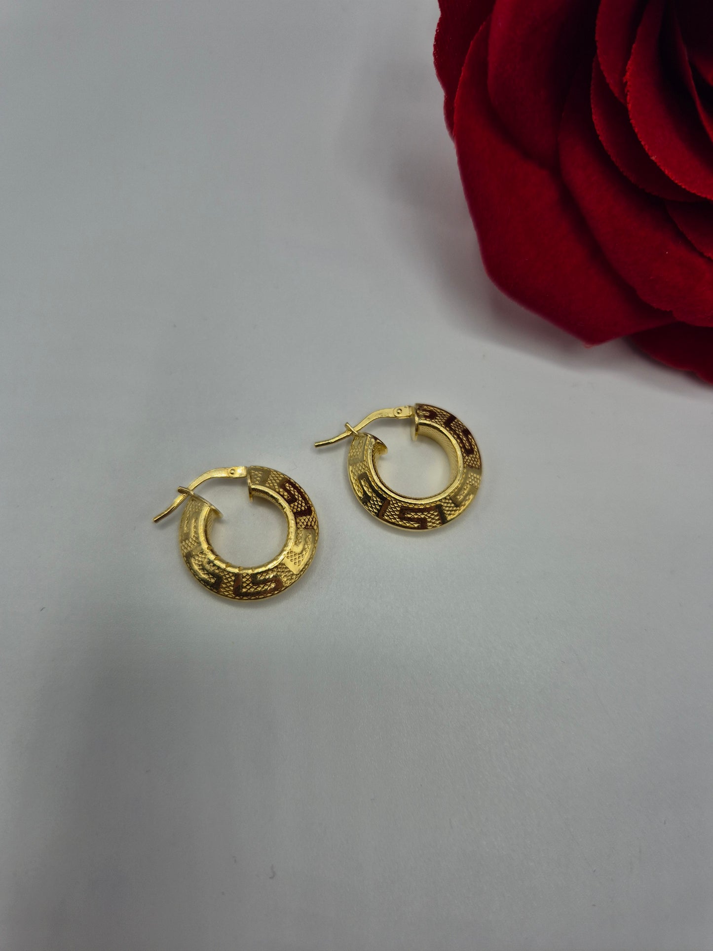 Orecchini Cerchio Con Greca