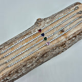 Bracciale Tennis Cuore Acciaio