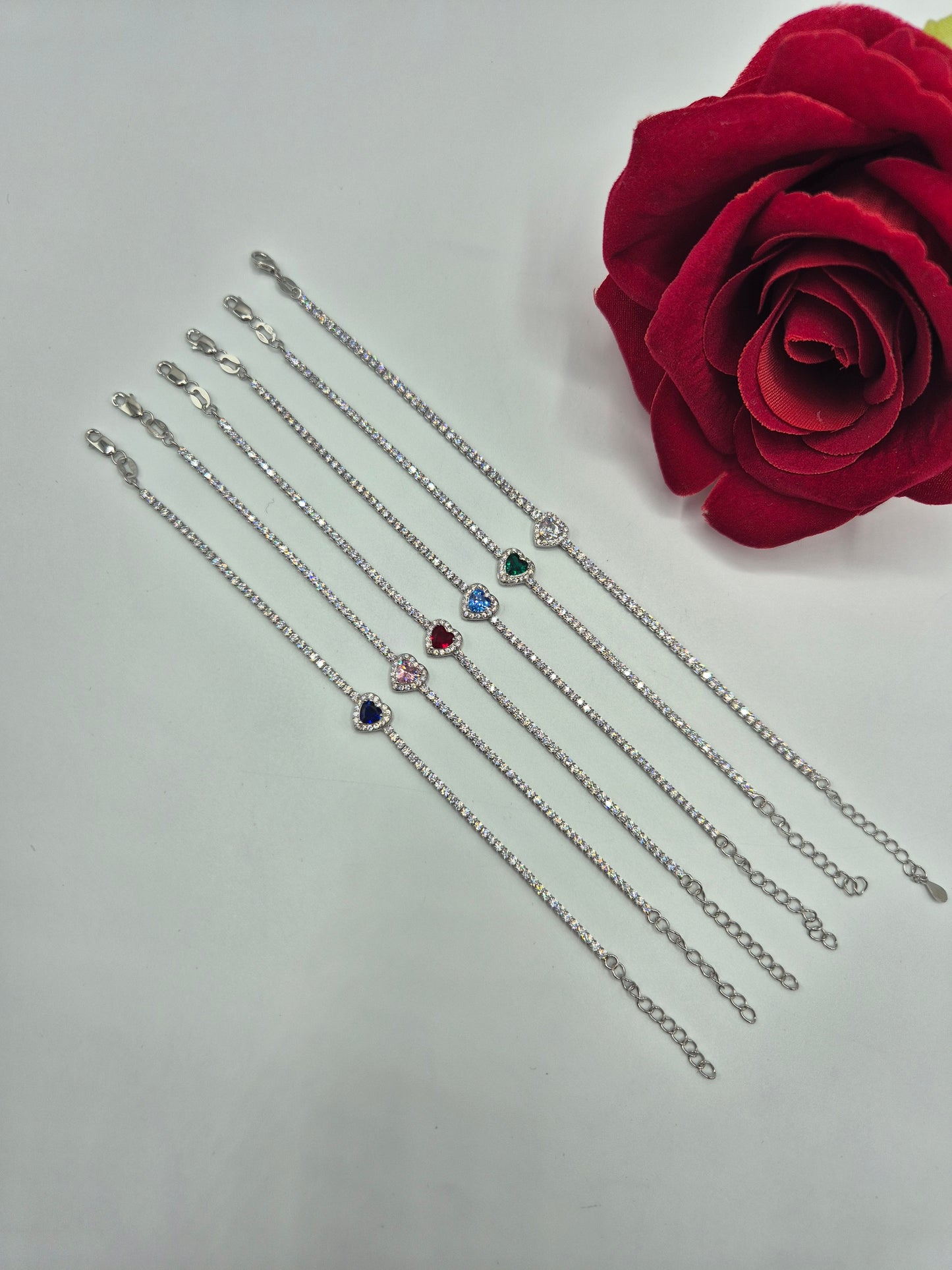 Bracciale Tennis Cuore