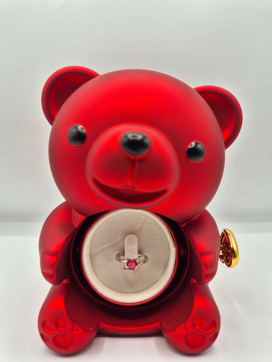 Box Teddy Anello Cuore