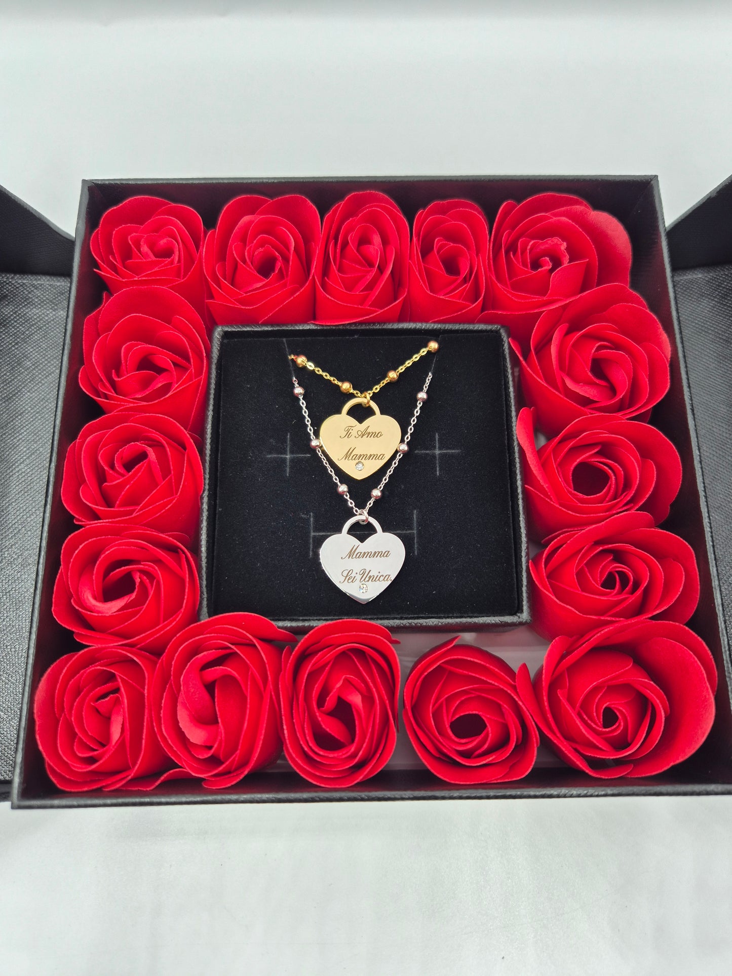 Box Festa della Mamma Collana Cuore Personalizzabile