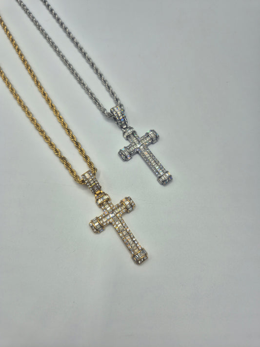 Collana Croce Zirconata