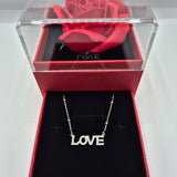 Box Rosa Con Collana Love
